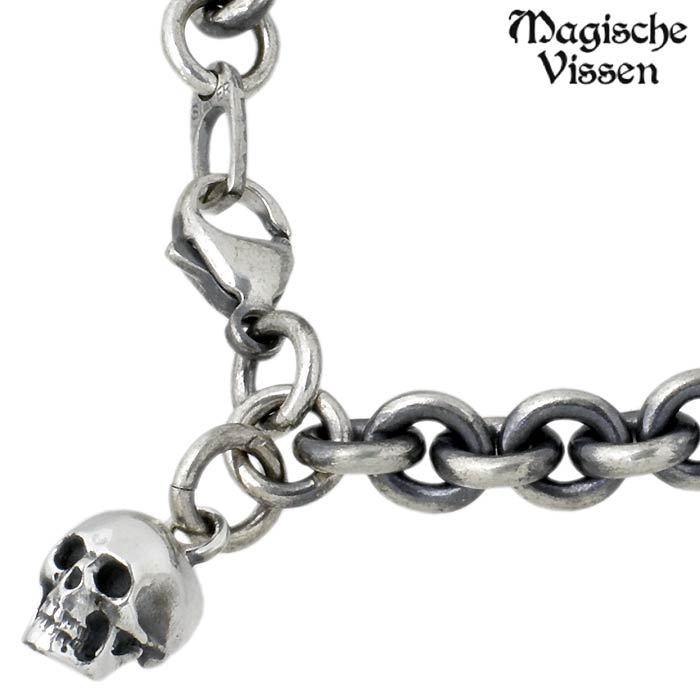 8日までポイント5倍 マジェスフィッセン Magische Vissen どくろ シルバーブレスレット メンズの画像