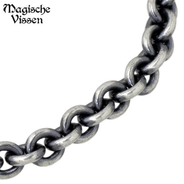 8日までポイント5倍 マジェスフィッセン Magische Vissen どくろ シルバーブレスレット メンズの画像