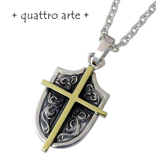 クアトロアルテ quattro arte シルバー ペンダント メンズ クローチェ