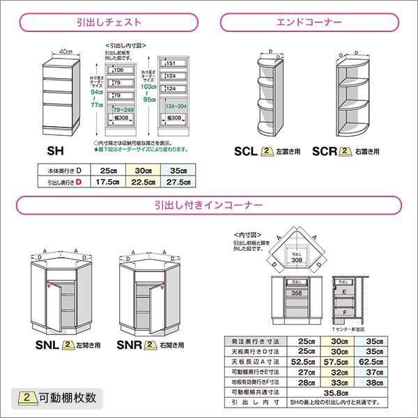 セミオーダー　カウンター下収納　ぴったりくん引戸シリーズ　キャビネット　※沖縄・離島別途送料見積もり　メーカーより直送　幅160cmx奥行25cm