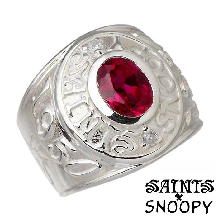 SAINTS セインツ スヌーピー x SNOOPY ＆ ウッドストック シルバー 
