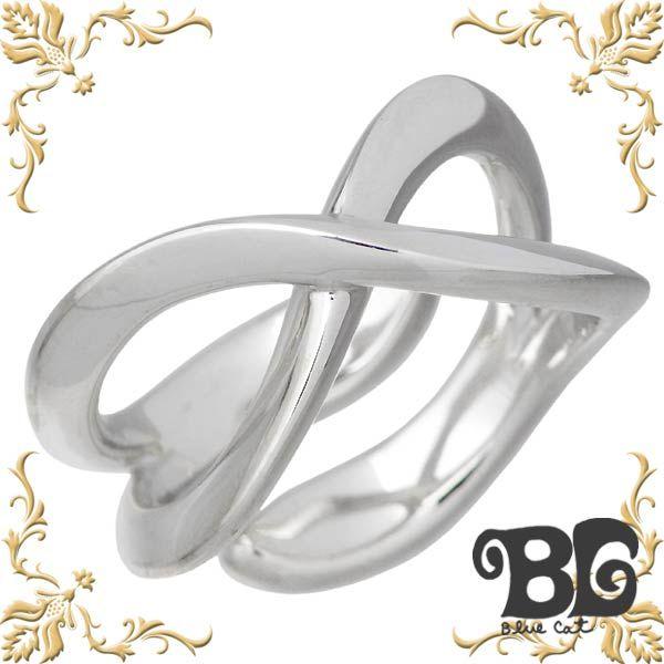 ブルーキャット Blue Cat シルバー インフィニティー リング 指輪 9〜15号