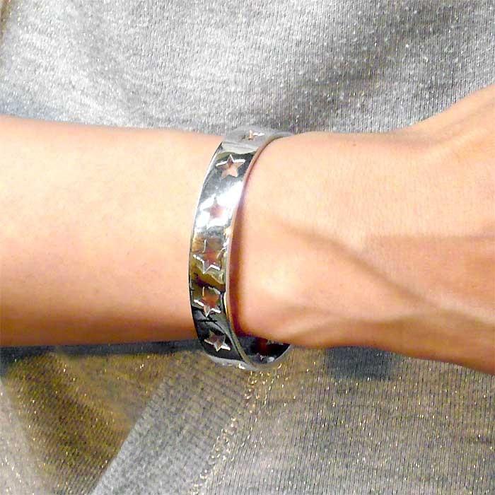 SAINTS（セインツ） 29日までポイント5倍 スター シルバーバングル