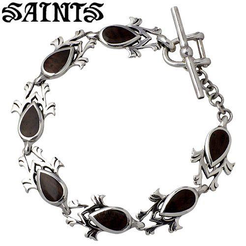 セインツ SAINTS アラベスク ウッド シルバー ブレスレット