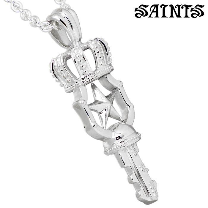 SAINTS クラウンキーネックレス 楽天市場】SAINTS セインツ クラウン キー シルバーネックレス