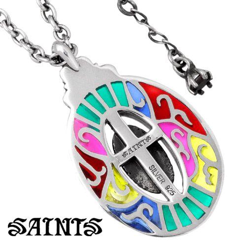 SAINTS（セインツ） ステンドグラスマリア シルバーネックレス : Baby 