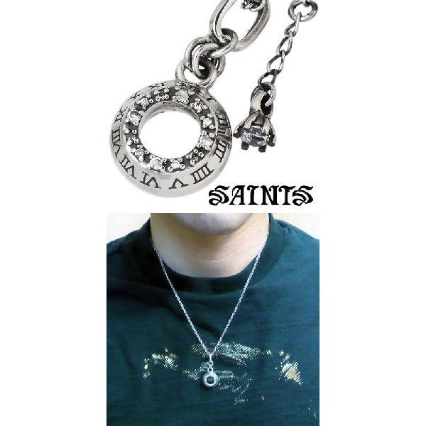 SAINTS（セインツ） スモール時空ジルコニア シルバーネックレス 