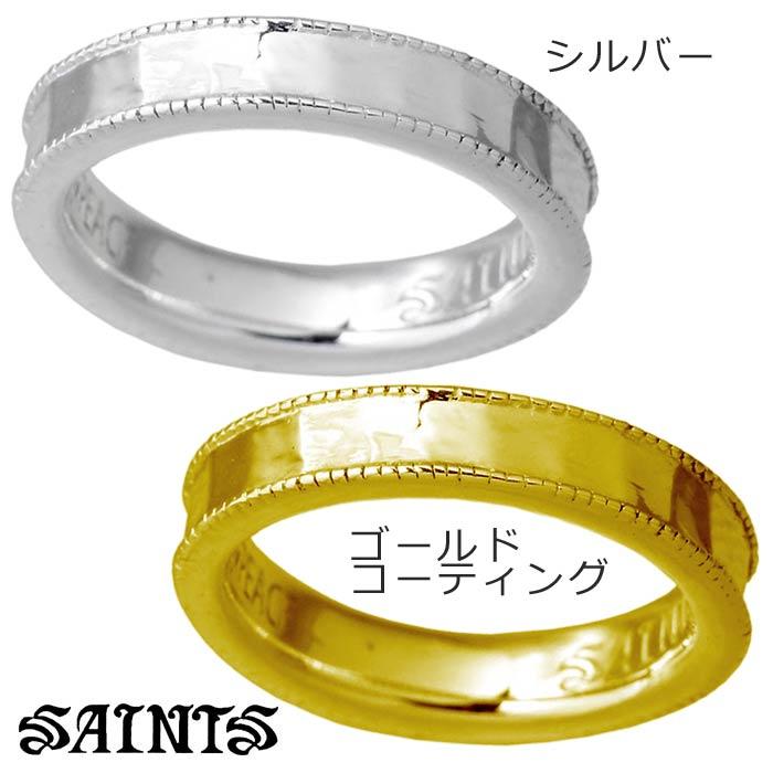 SAINTS（セインツ） SAINTS 4ミリ幅 マルチフェイス シルバーリング 