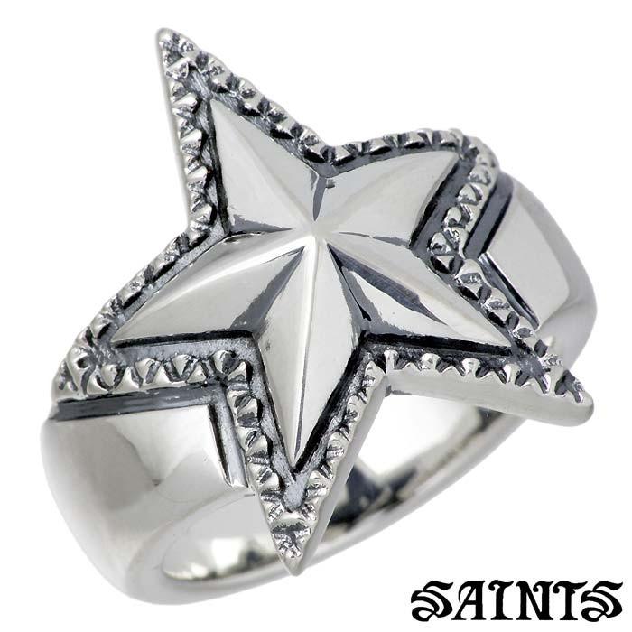 SAINTS（セインツ） スター シルバーリング 指輪 メンズ 星 17〜21号