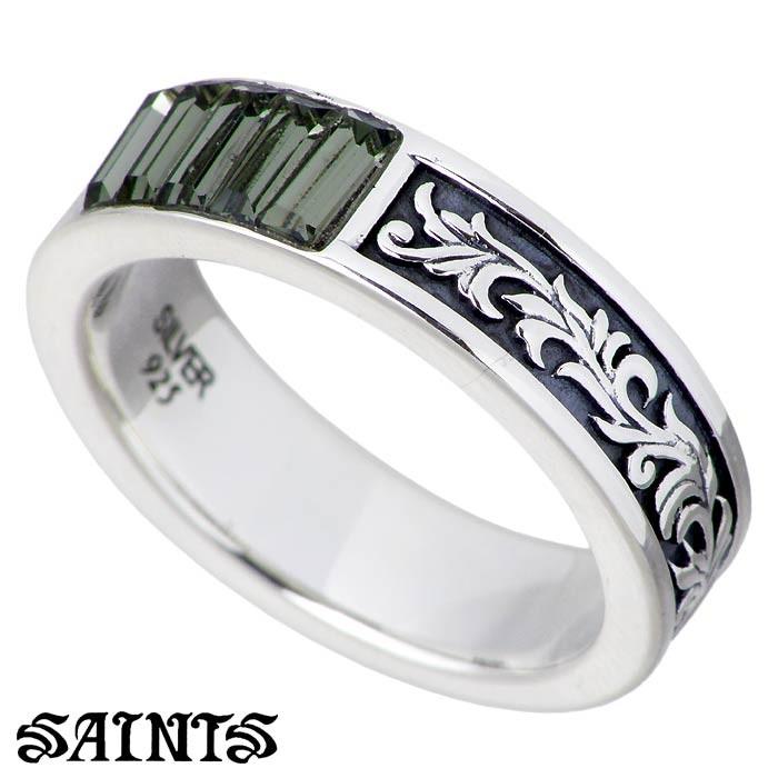 SAINTS（セインツ） スワロフスキー＆アラベスク シルバーリング 指輪 