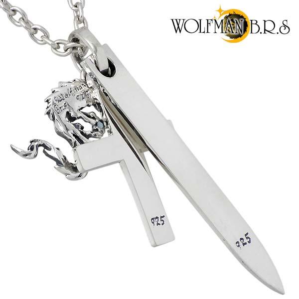 Wolfman B.R.S ホワイトファング　ネックレス　925 WOLFMAN B.R.S 5日までポイント5倍 ウルフマンB.R.S ホワイト