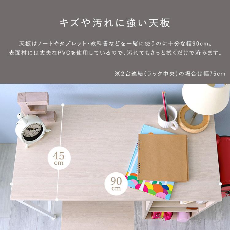 29日までポイント5倍 さわやかな ツインデスク 90×90cm 学習デスク