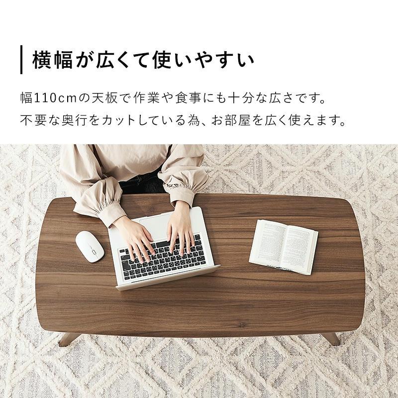 12日までポイント5倍 テーブル 引出2杯付 中棚付 ローテーブル