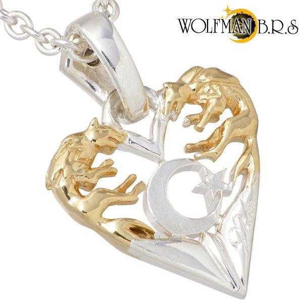 WOLFMAN B.R.S ウルフマンB.R.S ハーテッドウルフG シルバーペンダント  
