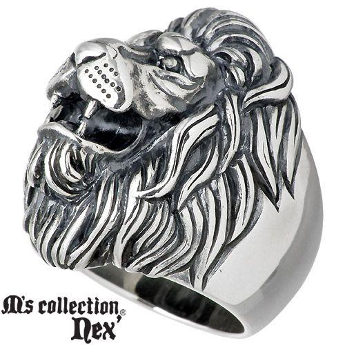 芸能人愛用 M S エムズコレクション Collection 指輪 メンズ リング シルバー ライオン ネクス Collection M S エムズコレクション 指輪 リング シルバー メンズアクセサリー Www Reinnec Cl