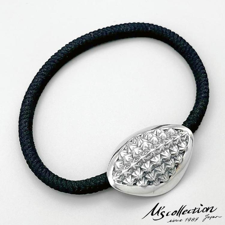 な*べ様 M'scollection ヘアゴム シルバー CHROME HEAR s0016_1.jpg