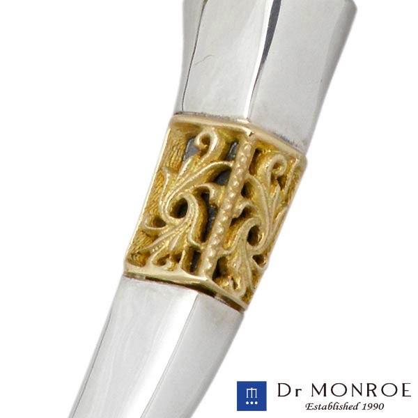 ドクターモンロー Dr MONROE シルバーネックレス K18YG_2