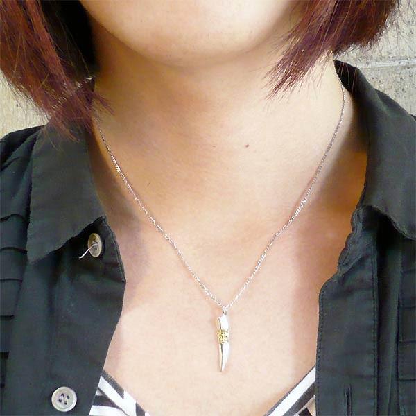 ドクターモンロー Dr MONROE シルバーネックレス K18YG_3