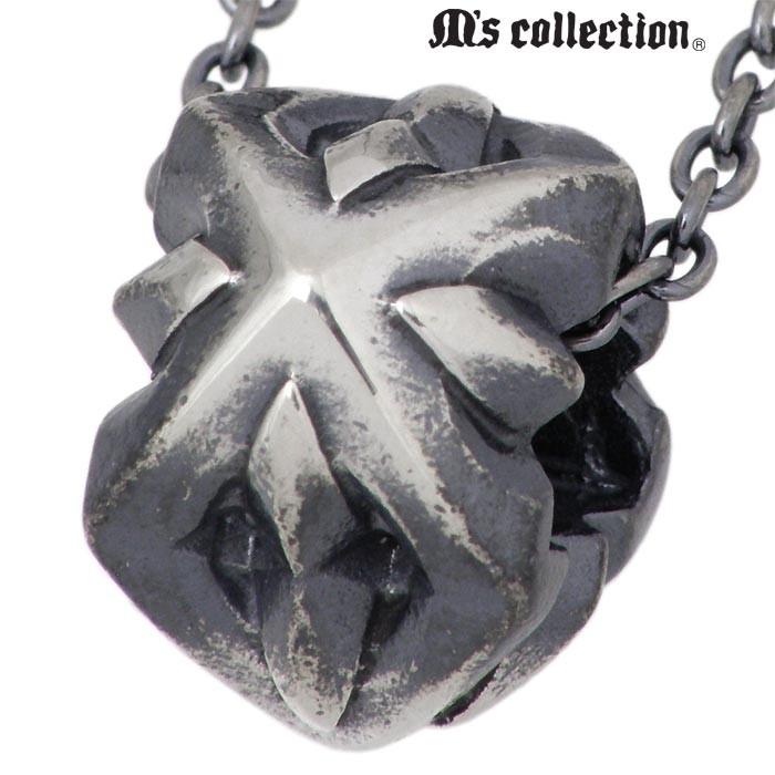 M's collection　球体　ペンダント　ネックレス M'S COLLECTION（エムズコレクション） シルバーネックレス スリー