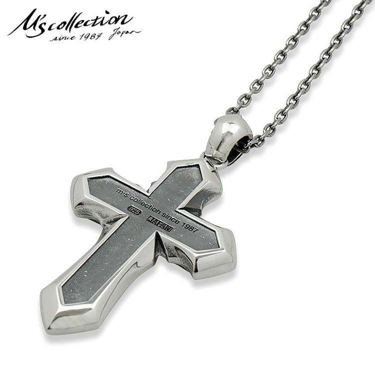 m's collection シルバー ソーン クロス ペンダント ネックレス M'S COLLECTION（エムズコレクション） ポイント5倍 9日まで シルバー