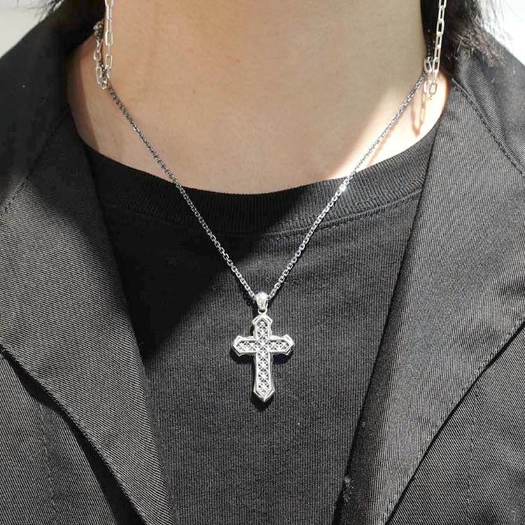 m's collection シルバー ソーン クロス ペンダント ネックレス M'S COLLECTION（エムズコレクション） ポイント5倍 9日まで シルバー