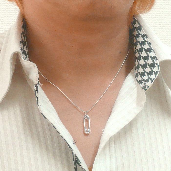最終価格　M'sCollection　セーフティピンネックレスシルバー925 M's collection エムズコレクション セーフティピン ネックレス