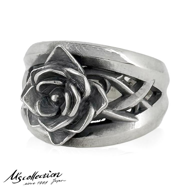 8日までポイント5倍 エムズコレクション M's collection シルバー リング 指輪 9号〜27号 FORTIS ROSA RING XR-070の画像