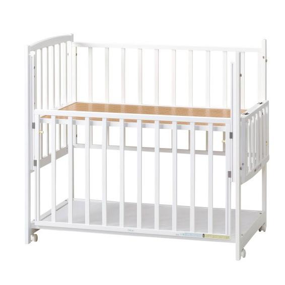 ベビーベッド ヤマサキ ハイタイプベッド ツーオープン ホワイト DY