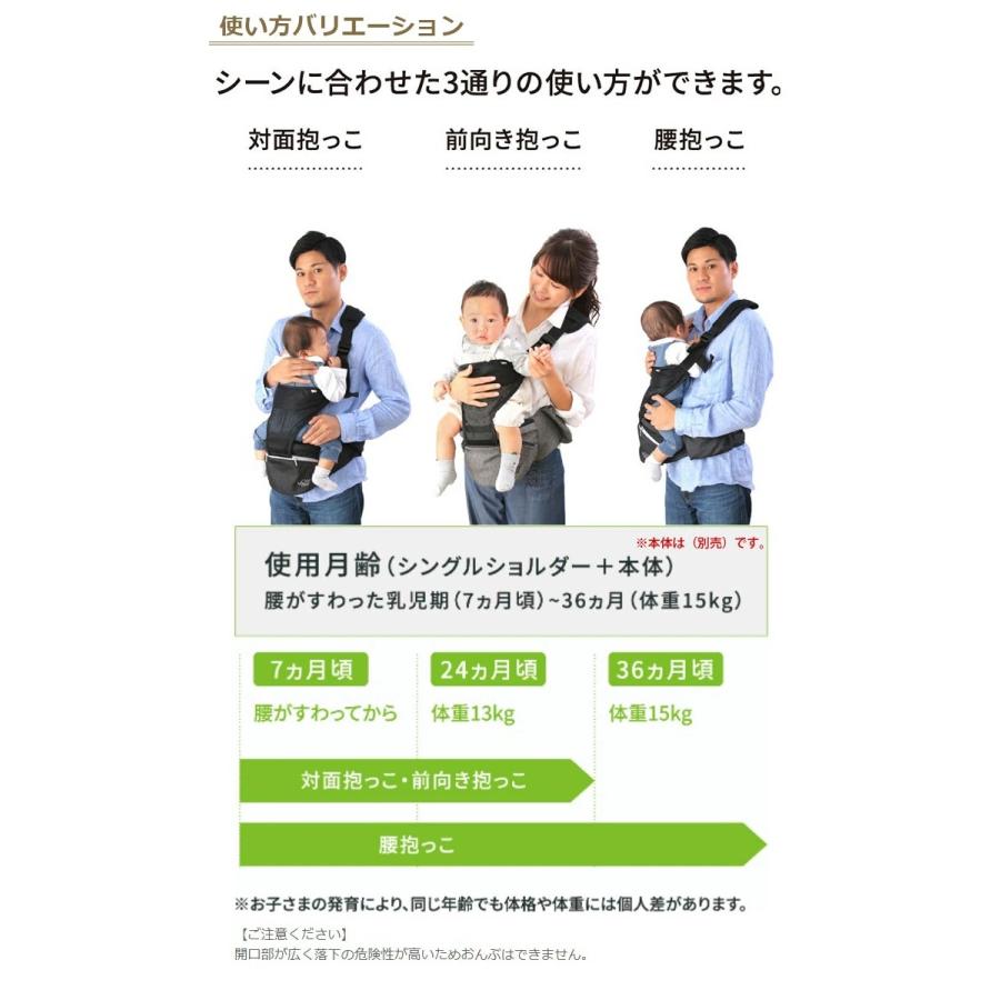 抱っこ紐 POLBAN ポルバン 抱っこひも専用パーツ シングルショルダー