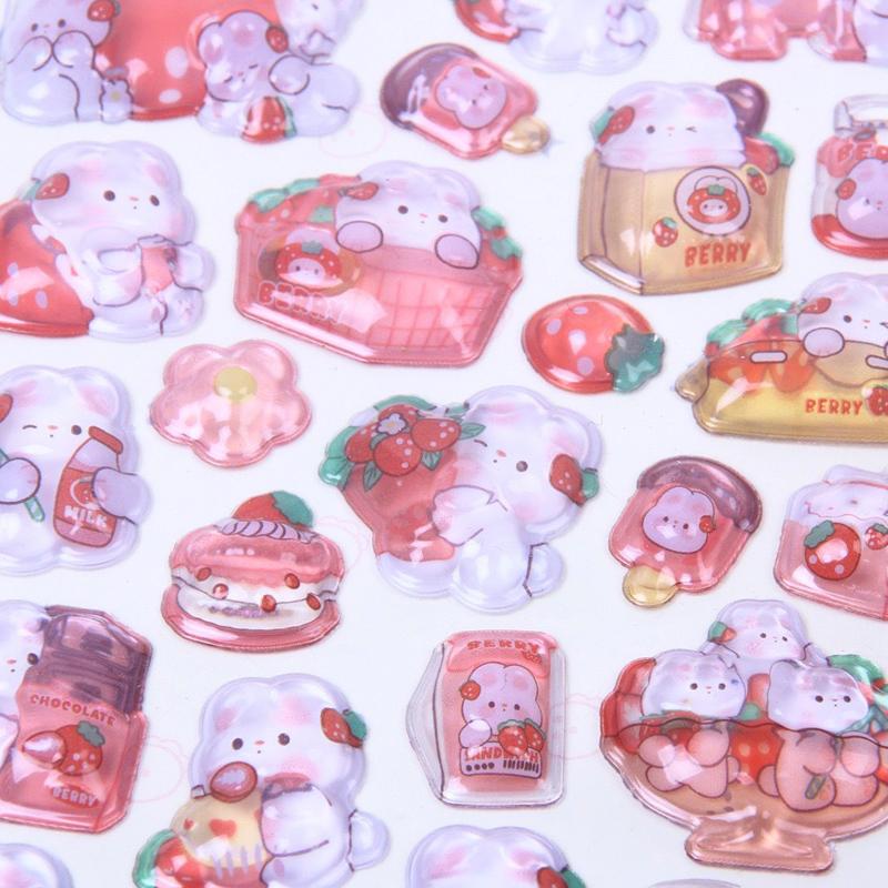 ボンボンシール ドロップ ぷくぷくシール ぷっくりシール 3D立体シール