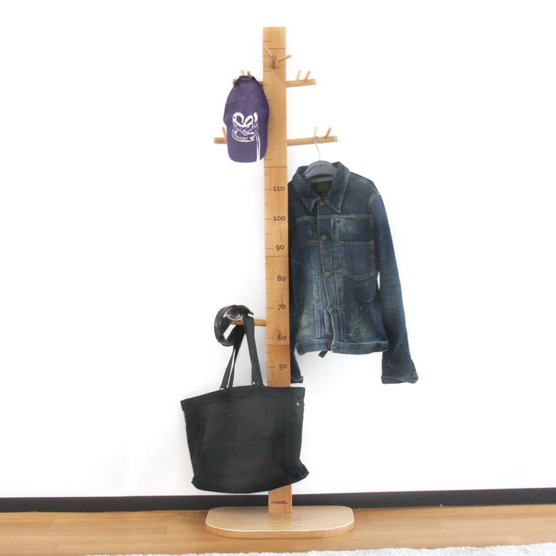 ホップル ゲンキメーター HOPPL 身長計 木製 ポールハンガー 子供