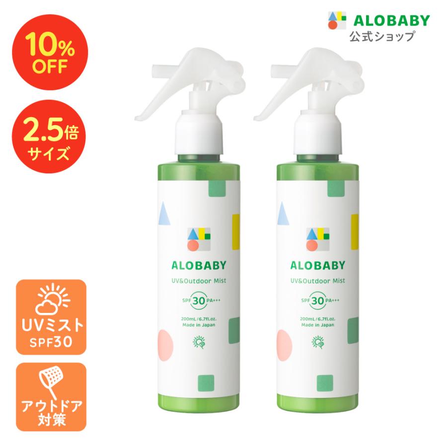 まとめ割引10 Off アロベビー Uv アウトドアミスト ビッグボトル2本組 180ml 赤ちゃん ベビー 日焼け止め Uv Spf15 Pa オーガニック Alobaby 16a N O Living 通販 Yahoo ショッピング