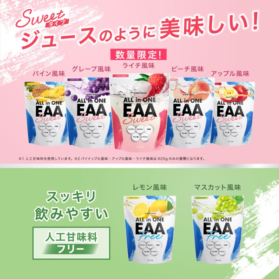 AMBiQUE（アンビーク） EAA オールインワン 620g BCAA アミノ酸 サプリ 