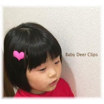 Baby Deer Clips ベビー キッズ 赤ちゃん ヘアピン ヘアクリップ ヘア
