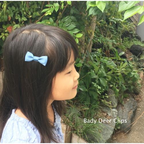 Baby Deer Clips 日本製 ベビー キッズ 赤ちゃん ヘアピン ヘアクリップ ヘアアクセサリー 小さめ ミニ リボン ノエル｜babydeerclips｜07