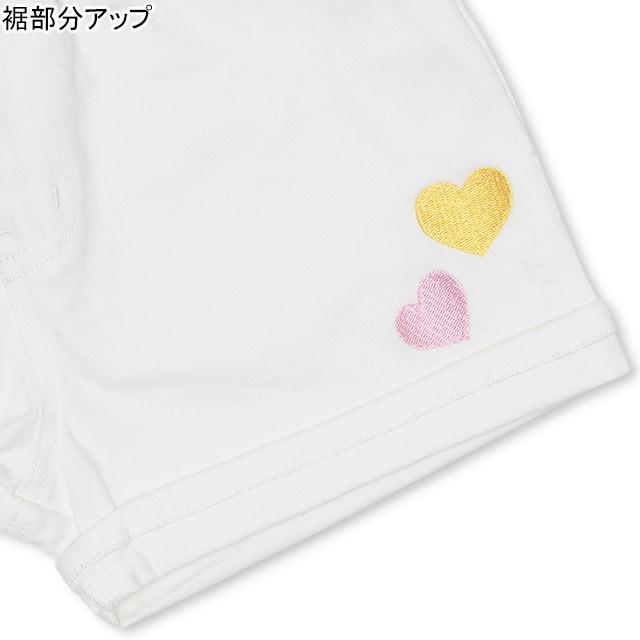 50 Off ベビードール Babydoll 子供服 レインボー 刺繍 ハートポケット デニム ショートパンツ 3647k キッズ 女の子 Babydollヤフー店 通販 Yahoo ショッピング
