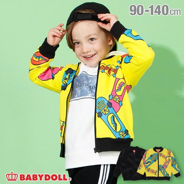 BABYDOLL 子供服 ジップジャケット 総柄 3662K 50%OFF セール BABYDOLL 子供服 ジップジャケット 総柄 3662K 50%OFF セール