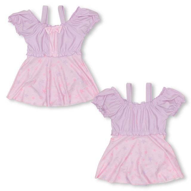 子供服 水着 星柄 オフショル ワンピース 送料込 3723k キッズ 50 Off ベビードール 女の子 Sale Babydoll