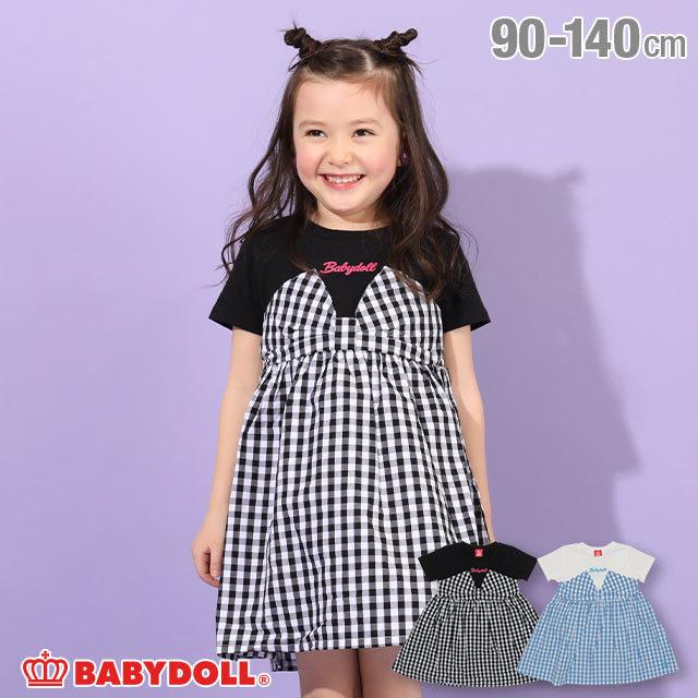 ベビードール Babydoll 子供服 ワンピース チェック切替 4217k キッズ 女の子 Babydollヤフー店 通販 Yahoo ショッピング