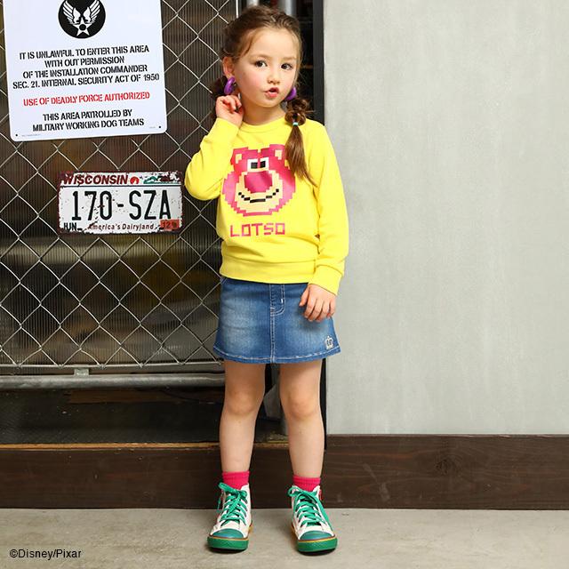 日本買い ベビードール 子供服 女の子 セットアップ Tシャツ スカート