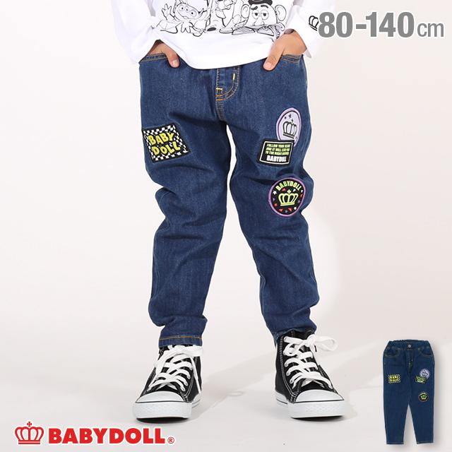 ベビードール Babydoll 子供服 ロングパンツ ロゴワッペン デニム 41k キッズ 男の子 女の子 Babydollヤフー店 通販 Yahoo ショッピング