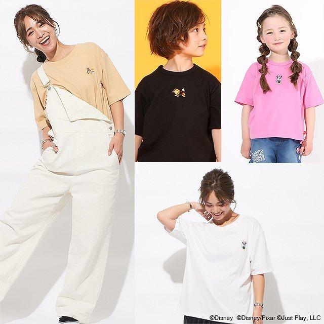 ディズニー　Tシャツ　親子コーデ　BABYDOLL 6点セット Disney（ディズニー） 親子ペア Tシャツ 子供服 親子お揃い リゾート