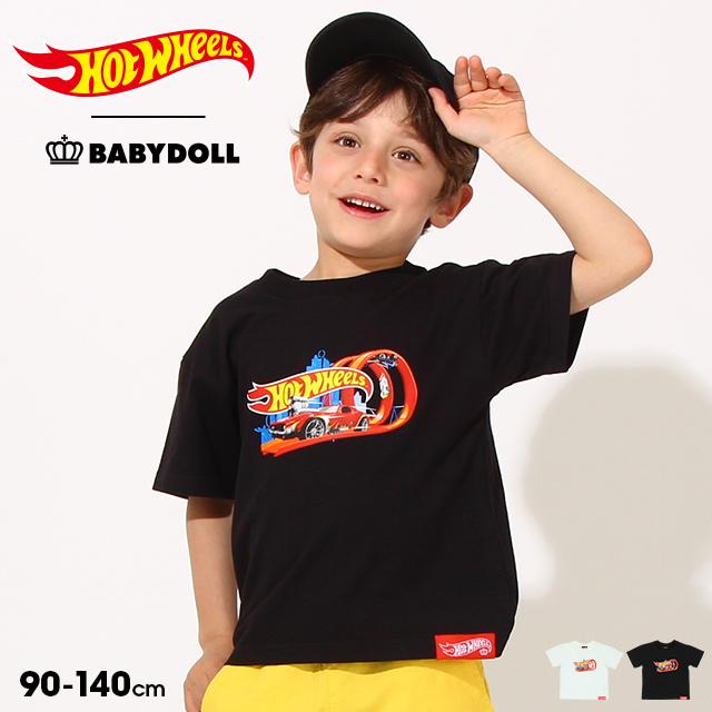 BABYDOLL（ベビードール） 綿100% 子供服 Tシャツ HotWheels プリント