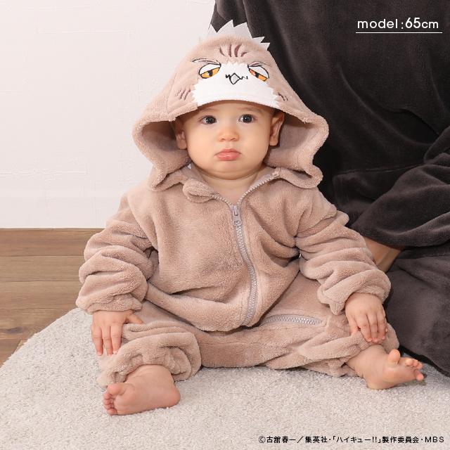 BABYDOLL 子供服 ハイキュー!!もふもふロンパース 7254B 新生児 BABYDOLL 子供服 ハイキュー!!もふもふロンパース 7254B 新生児