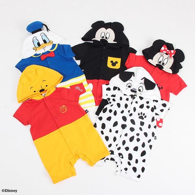Disney（ディズニー） ミッキー ミニー ロンパース 半袖 ベビー なり
