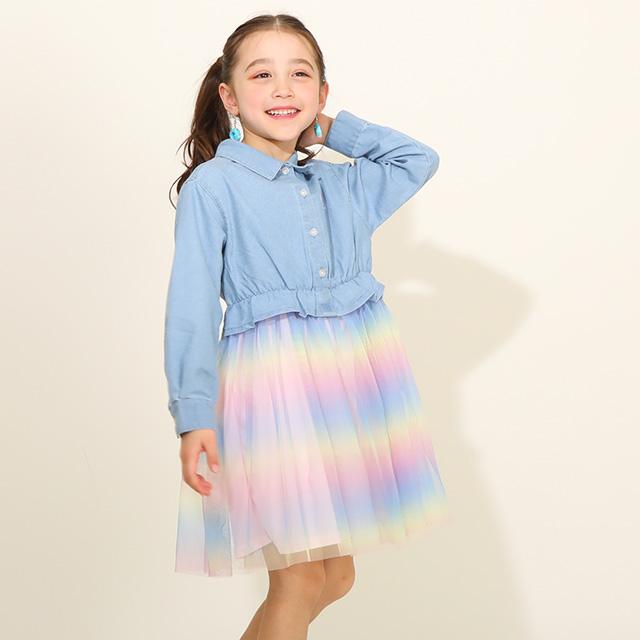 子供服 ワンピース デニムドッキング 7915K 30%OFF SALE ベビードール BABYDOLL キッズ 男の子 女の子｜babydoll-y｜10