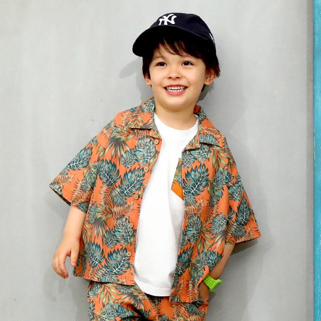 子供服 シャツ アロハ 親子お揃い 8245K (ボトム別売) 50%OFF SALE