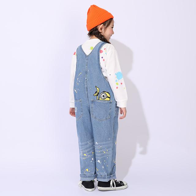 BABYDOLL（ベビードール） ミニオン サロペット キッズ デニム 親子