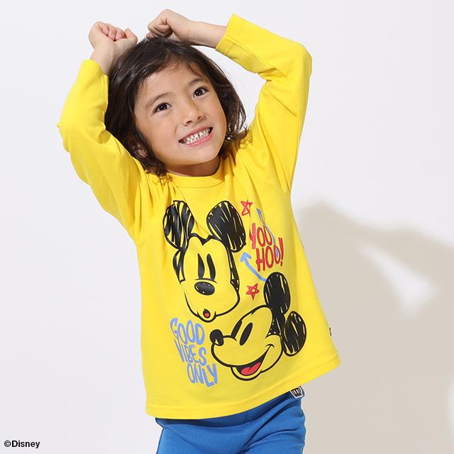 子供服 ロングTシャツ ラクガキ BIGフェイス ディズニー 9208K 20％OFF SALE ベビードール BABYDOLL キッズ 男の子 女の子 DISNEY｜babydoll-y｜18