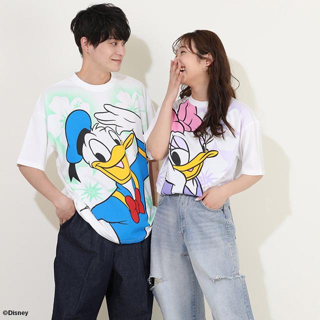 子供服 Tシャツ 親子お揃い ディズニー スプレーペイント 9465A 20%OFF SALE 大人 レディース メンズ DISNEY ベビードール BABYDOLL｜babydoll-y｜21